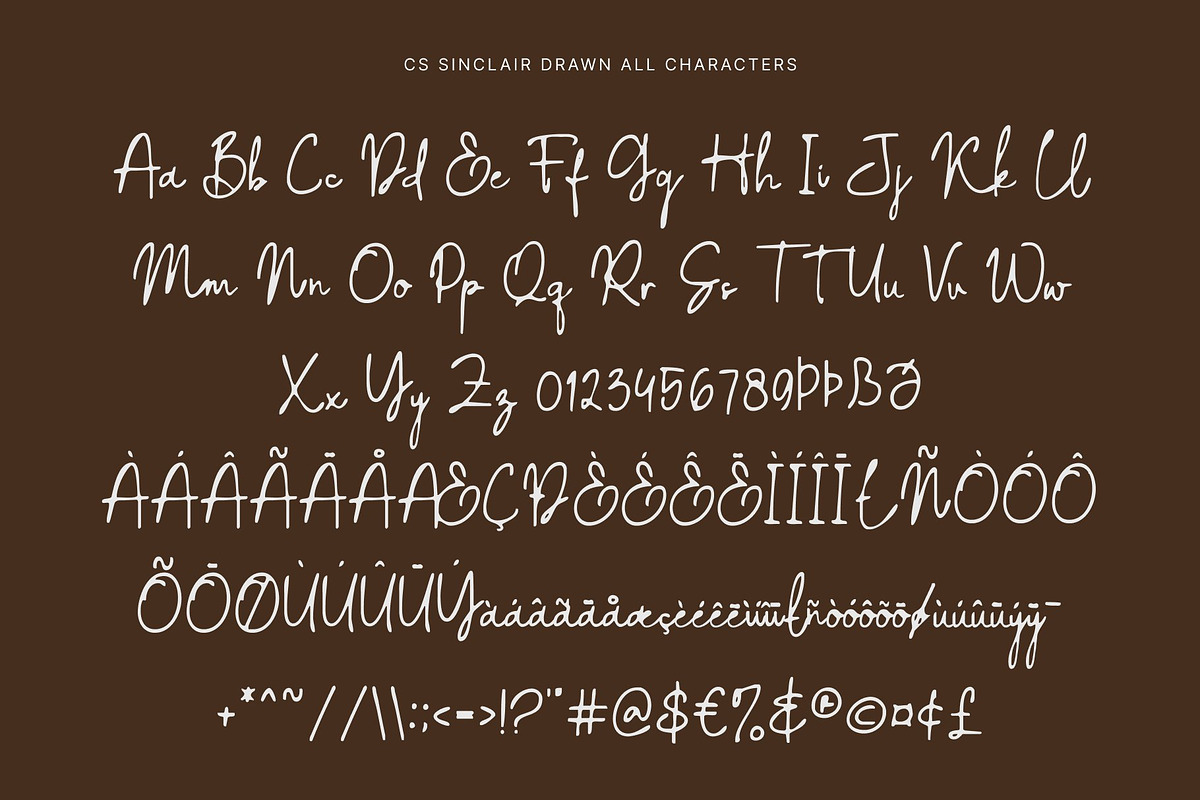 CS Sinclair Drawn, a Script Font by Craft Supply Co. (Photo 8 of 8)