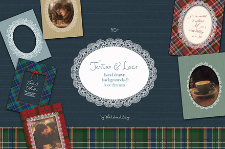 Christmas Lace Frames & Backgrounds