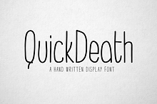 QuickDeath - Hand Drawn Font