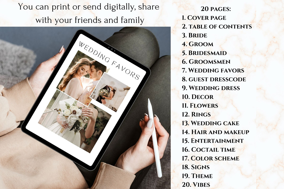 Wedding mood board template, a Stationery Template by EvaTemplates (Photo 6 of 10)