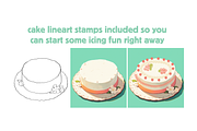 Fun Cake Frosting Brushes, a Brush Add-On by nikiartcorner (Thumbnail 4 of 6)