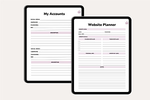 Digital Website Planner Canva