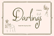 CS Darlings–Handwritten Script Font, a Handwritten Font by Craft Supply Co. (Thumbnail 1 of 8)