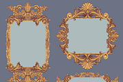 Collection vintage engraved frames., a Decorative Illustration by Vector Engraving (Thumbnail 18 of 31)