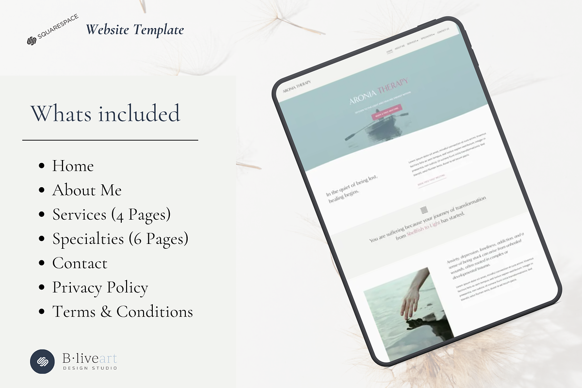 Aronia Squarespace 7.1 Template, a Squarespace Template by Beliveart Studio (Photo 3 of 4)