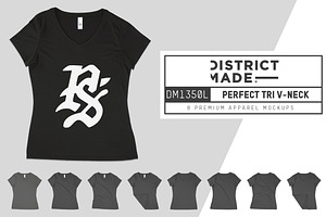 District Made DM1350L Perfect V-Neck