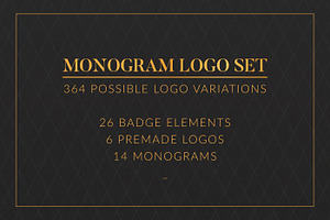 Monogram logo set