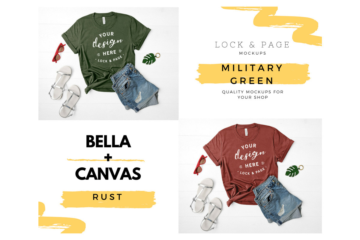 Bella Canvas 3001 Mega Bundle Mockup, a Shirt Mockup by lock and page (Photo 13 of 84)