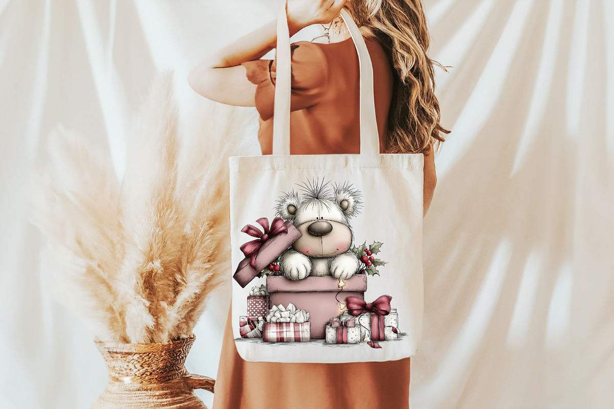 Christmas Polar Bear Lights Clipart, an Illustration by Libby Wishes (Photo 7 of 9)