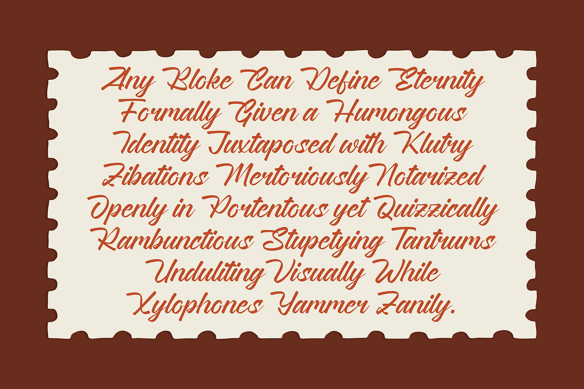 Rayhan Script Bold Handwritten Font, a Script Font by Namela Studio (Photo 5 of 10)