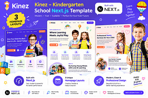 Kinez Kindergarten Next JS Template