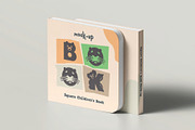 Square Children's Book Mockup, a Books & Magazine Mockup by DesignRushMarket (Thumbnail 7 of 10)
