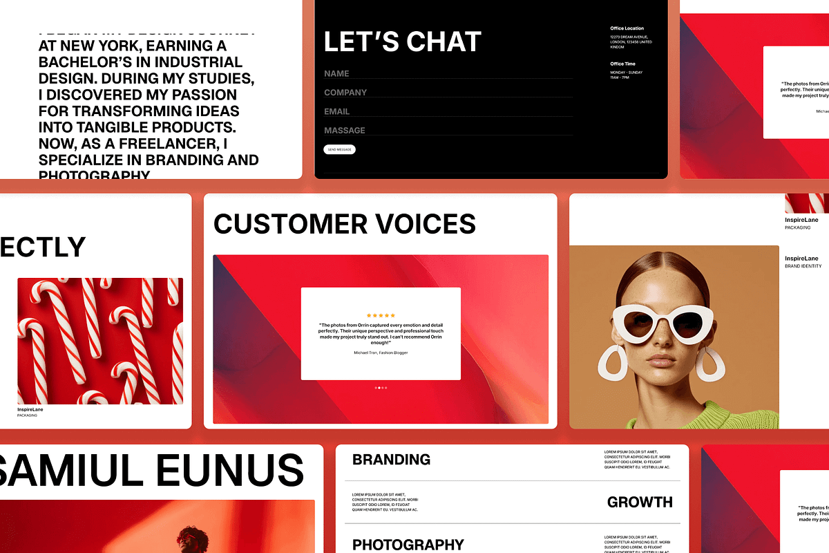 Orrin - Portfolio Framer Template, a Landing Page Template by Flow Samurai Templates (Photo 2 of 4)
