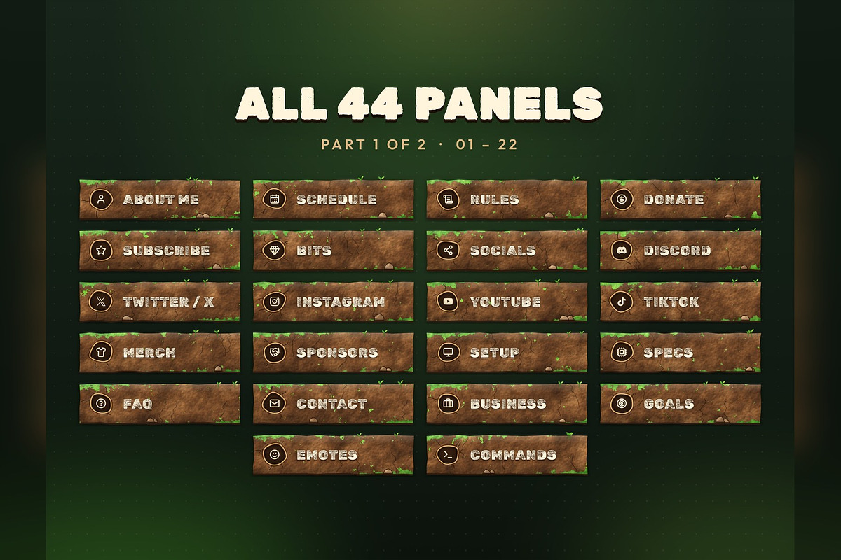 Earth Twitch & Kick Panels, an Object Graphic by Gear Store (Photo 2 of 7)