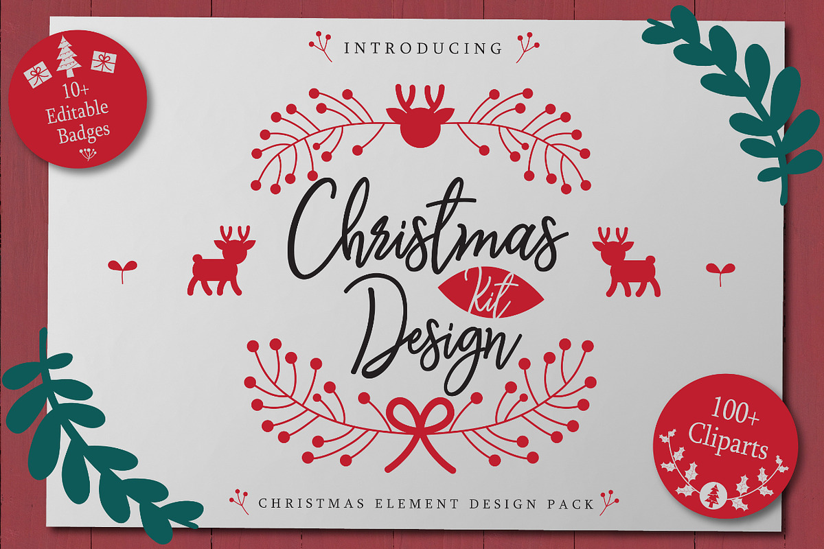 Christmas Design Kit, an Illustration by Rustype (Photo 1 of 7)