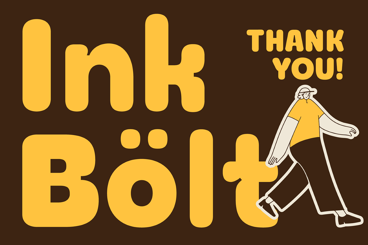 SFC Ink Bolt - Bold Rounded Ink‑Trap, a Sans Serif Font by Skilline Supply Co. (Photo 5 of 5)