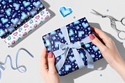 Crystal Hearts Clipart, Patterns, a Decorative Illustration by Valin Malin (Thumbnail 13 of 13)