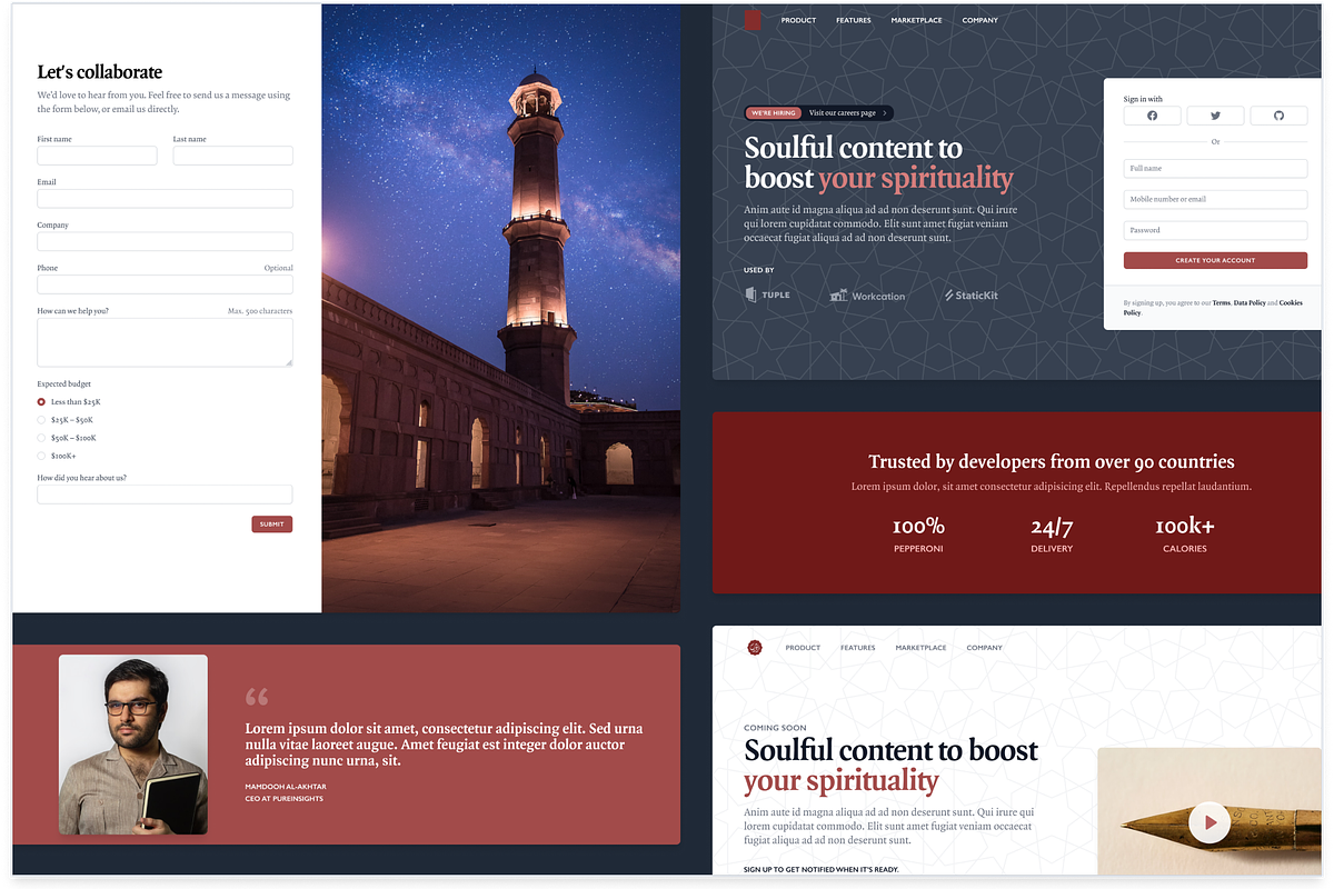 Marketing UI Kit, an UI Kit Template by ZiryabDesign