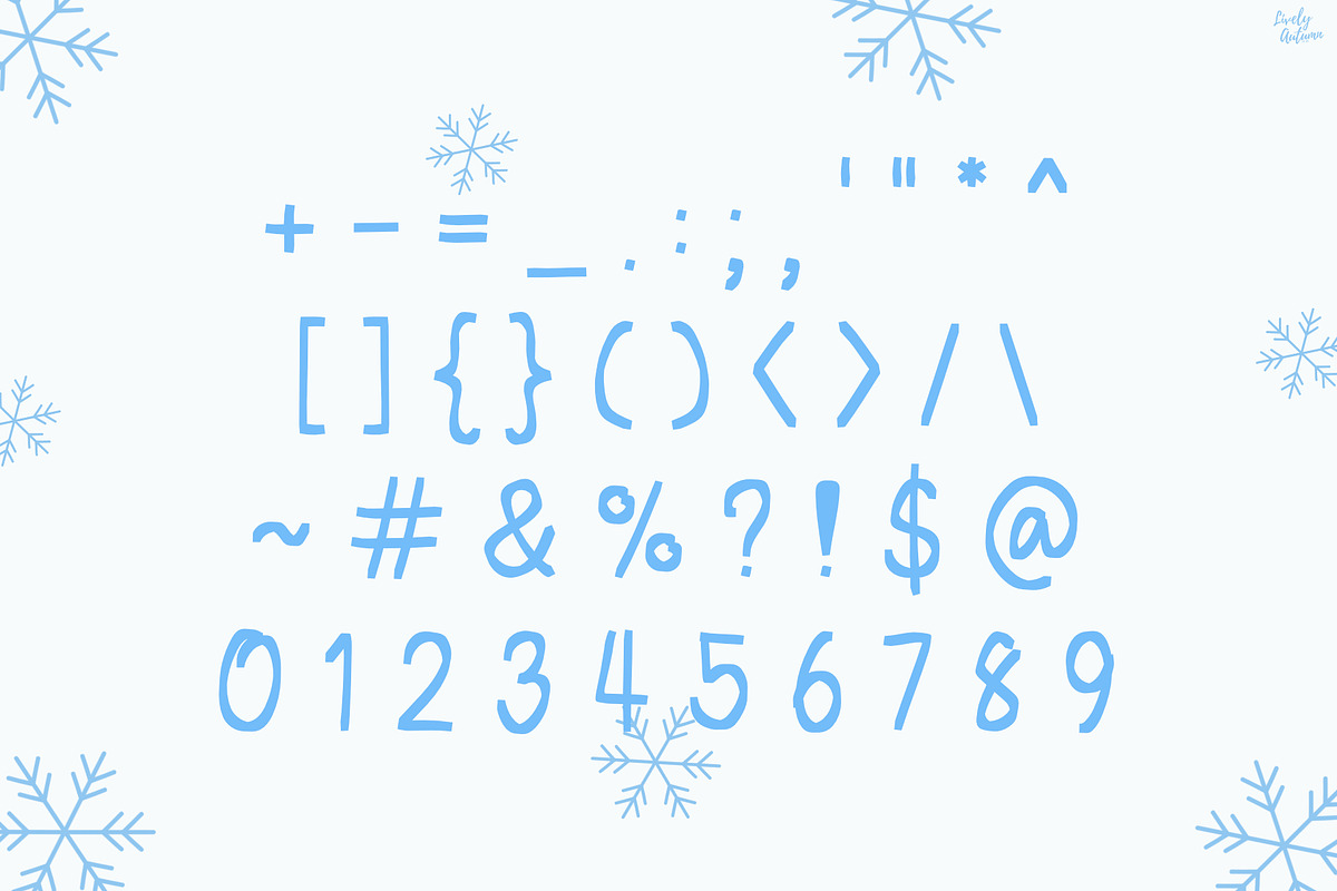 Frostie Ink | Handwritten font, a Handwritten Font by LivelyAutumn11.11 (Photo 3 of 5)