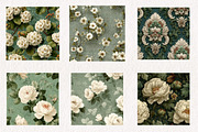Vintage Green Scrapbook Paper, an Illustration by CreationArt (Thumbnail 3 of 4)