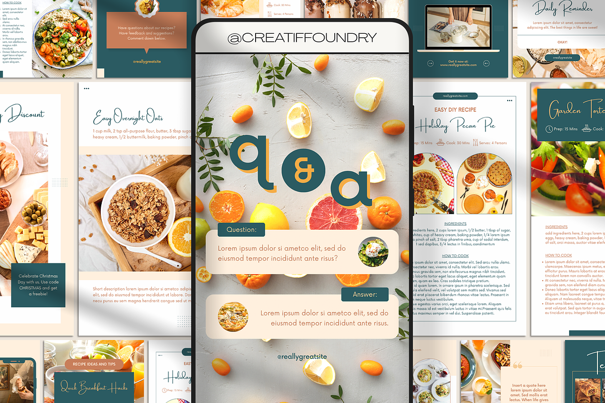 45 Food Instagram Bundle