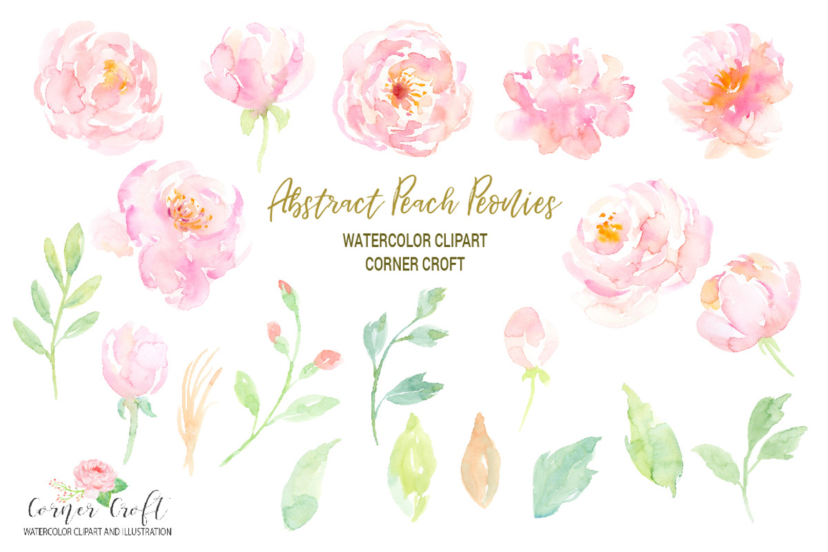 Peach Peony Illustration, an Illustration by Corner Croft (Photo 2 of 4)