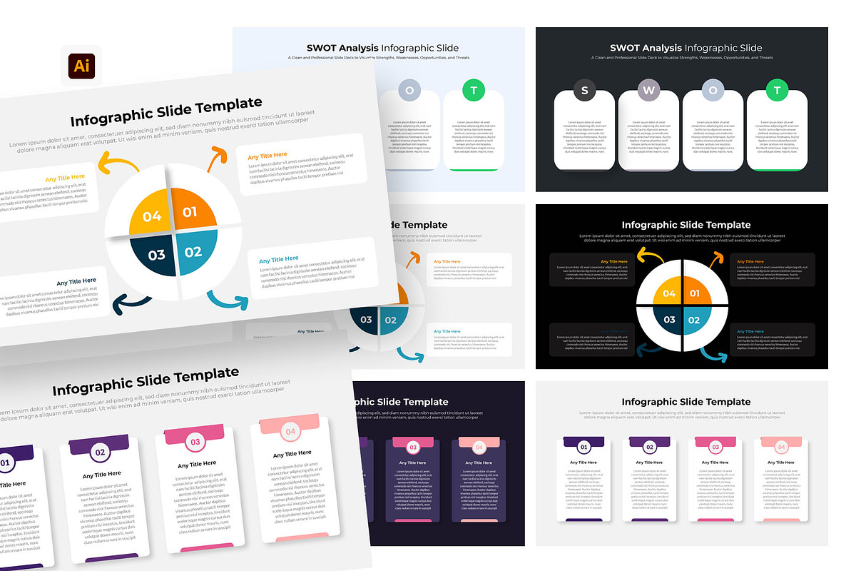 Infographic Slide for Illustrator