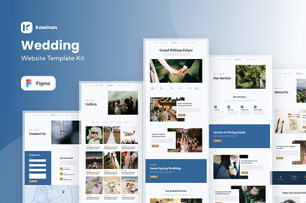 Kawinan Wedding Website Template, an UI Kit Template by Kreativ Space