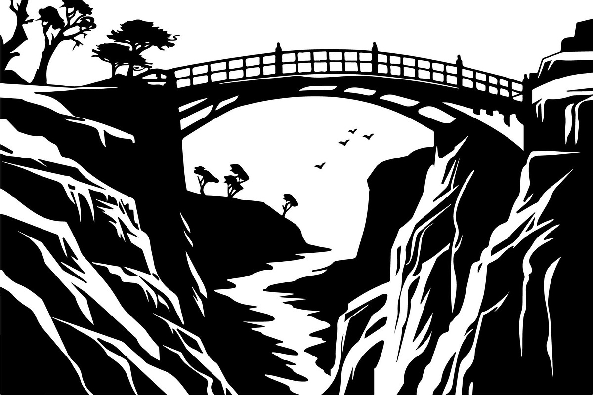 Mountain Valley Landscape SVG Bundle, an Object Graphic by Designer_Momina (Photo 11 of 16)