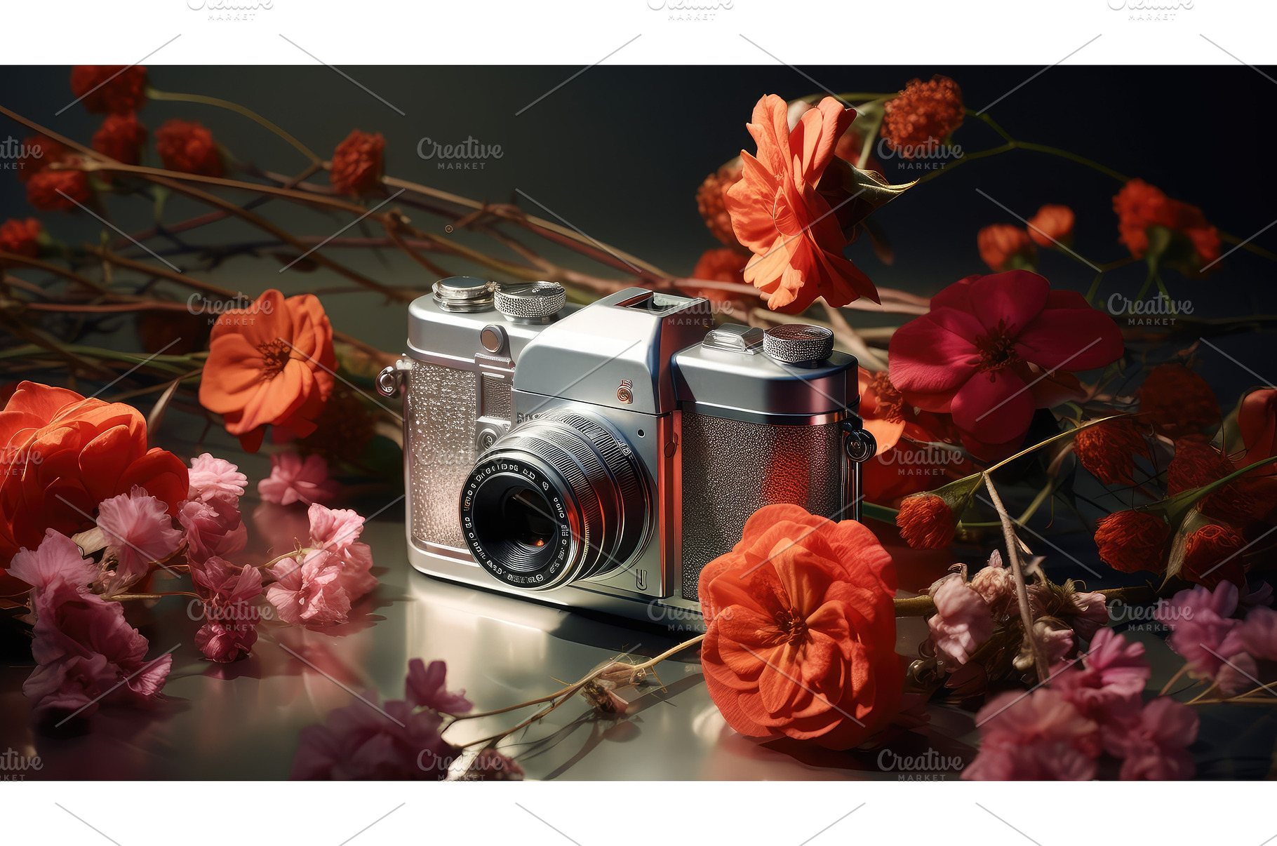 beauty camera with flowers ai, a Beauty & Fashion Photo by pikepicture
