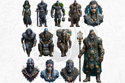 Norse Jotuns Giant Viking Cliparts, a Person Illustration by ThatsDesignArt (Thumbnail 10 of 18)