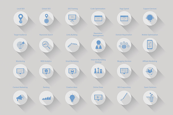 42 Seo Vector Icons