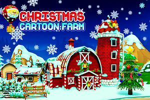 Cartoon Christmas Farm