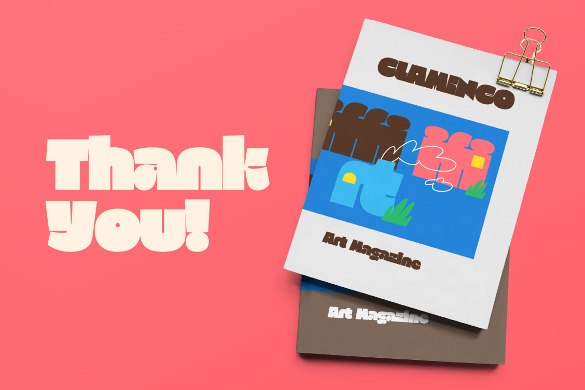 Clamingo – Bold Retro Display Font, a Sans Serif Font by SNI Typeworks (Photo 10 of 10)