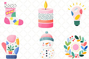 Pop Art Christmas 2026 Clipart, an Illustration by Black Bird Studio (Thumbnail 4 of 6)