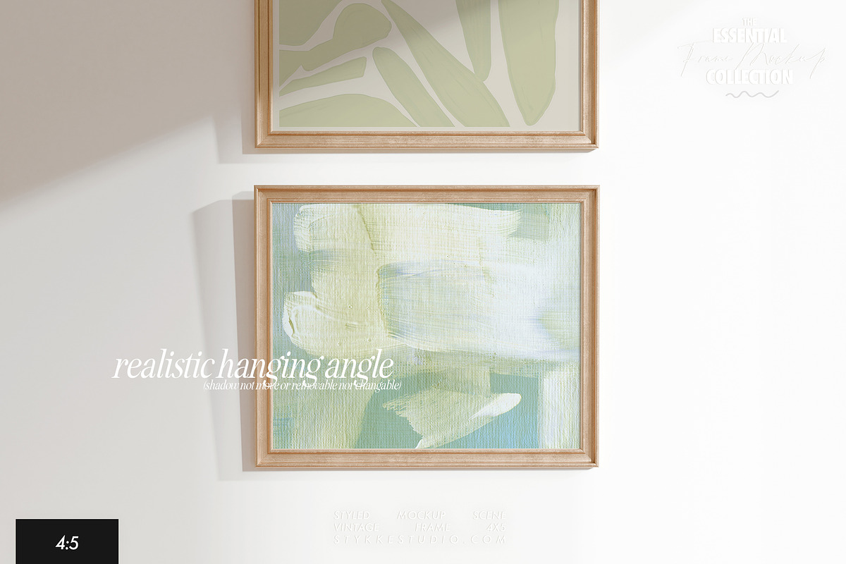 VINTAGE FRAME MOCKUP | 4:5, a Household Mockup by Stykke Studio (Photo 18 of 23)