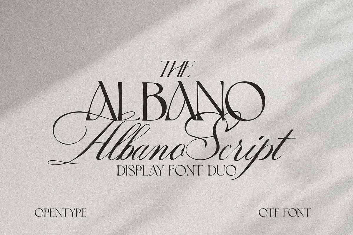 Albano - Luxury Branding Font Duo, a Handwritten Font by AndrewPixelType (Photo 1 of 11)