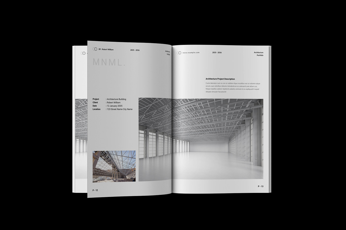 Architecture Portfolio Template, a Brochure Template by NorthPeak (Photo 6 of 16)