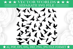 Dove Svg, Bird, Love, Birds Svg, an Object Graphic by VectorWorlds