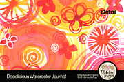 Watercolor Journal Backgrounds, a Background Graphic by Clikchic Designs (Thumbnail 3 of 10)