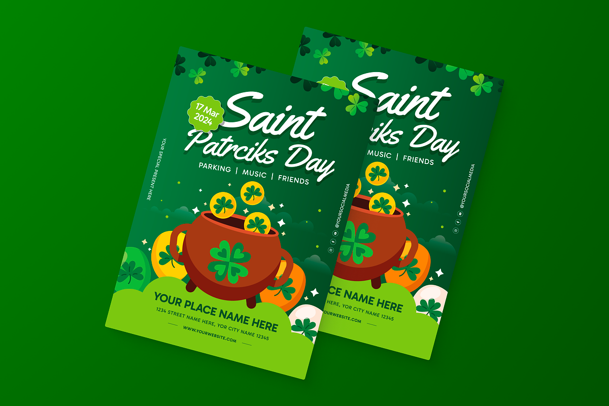 St Patrick’s Day Flyer, a Flyer Template by MMPixelCraft (Photo 6 of 6)