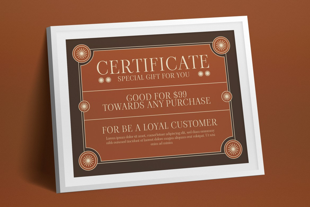 Certificate, a Print Template by graphicook (Photo 2 of 3)