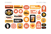 Super Burger Collection, a Background Graphic by Martyshova (Thumbnail 2 of 22)