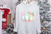 Pink Gingerbread Coffee Christmas, an Illustration by designcity5 (Thumbnail 8 of 8)