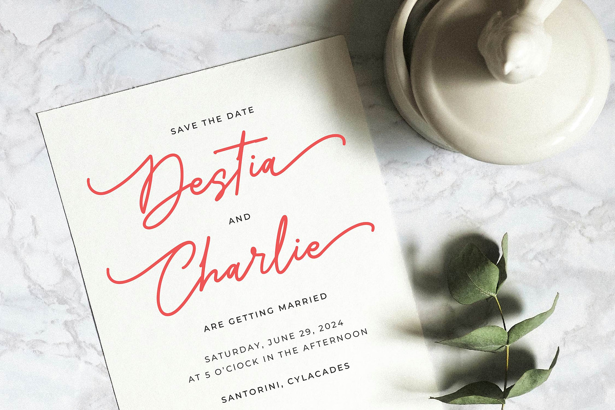 Maffenia Farmales | Monoline Stylish, a Script Font by Denustudios (Photo 4 of 14)
