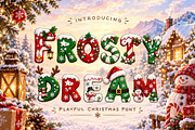 Frosty Dream, a Handwritten Font by Yoga Letter (Thumbnail 1 of 9)