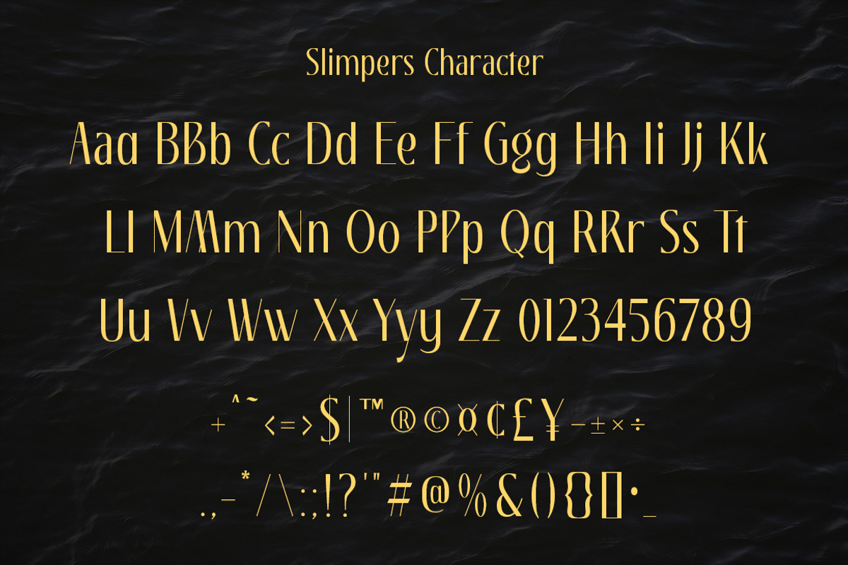 Slimpers – Luxury Font, a Sans Serif Font by MERCI STUDIO (Photo 7 of 7)