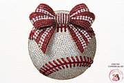 Baseball Bow PNG Sports Softball, a Sport Illustration by SugarCloudStudioArt (Thumbnail 1 of 6)