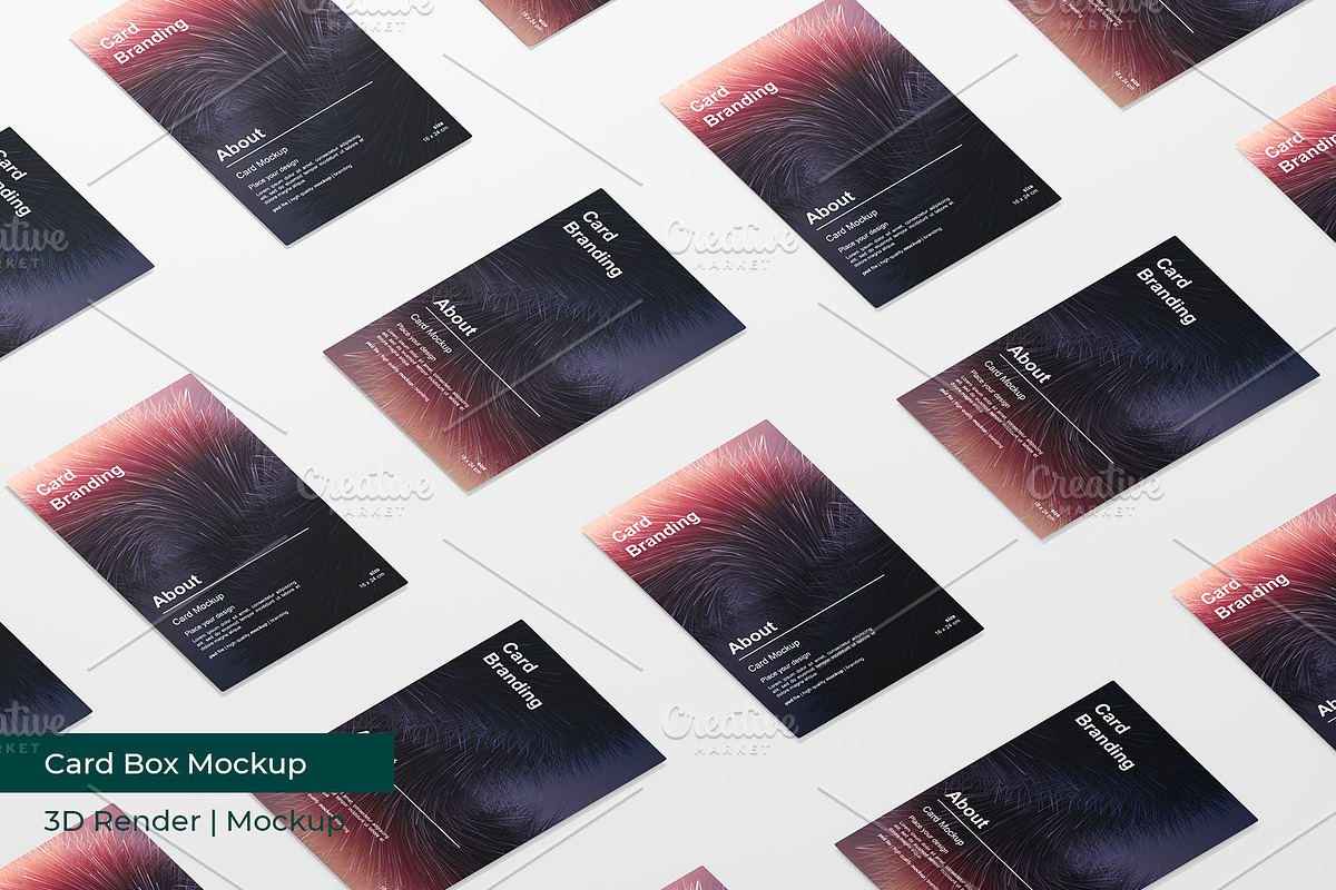 Card Mockup | 3D Rendering, an Advertising Mockup by mrfauzi (Photo 10 of 11)