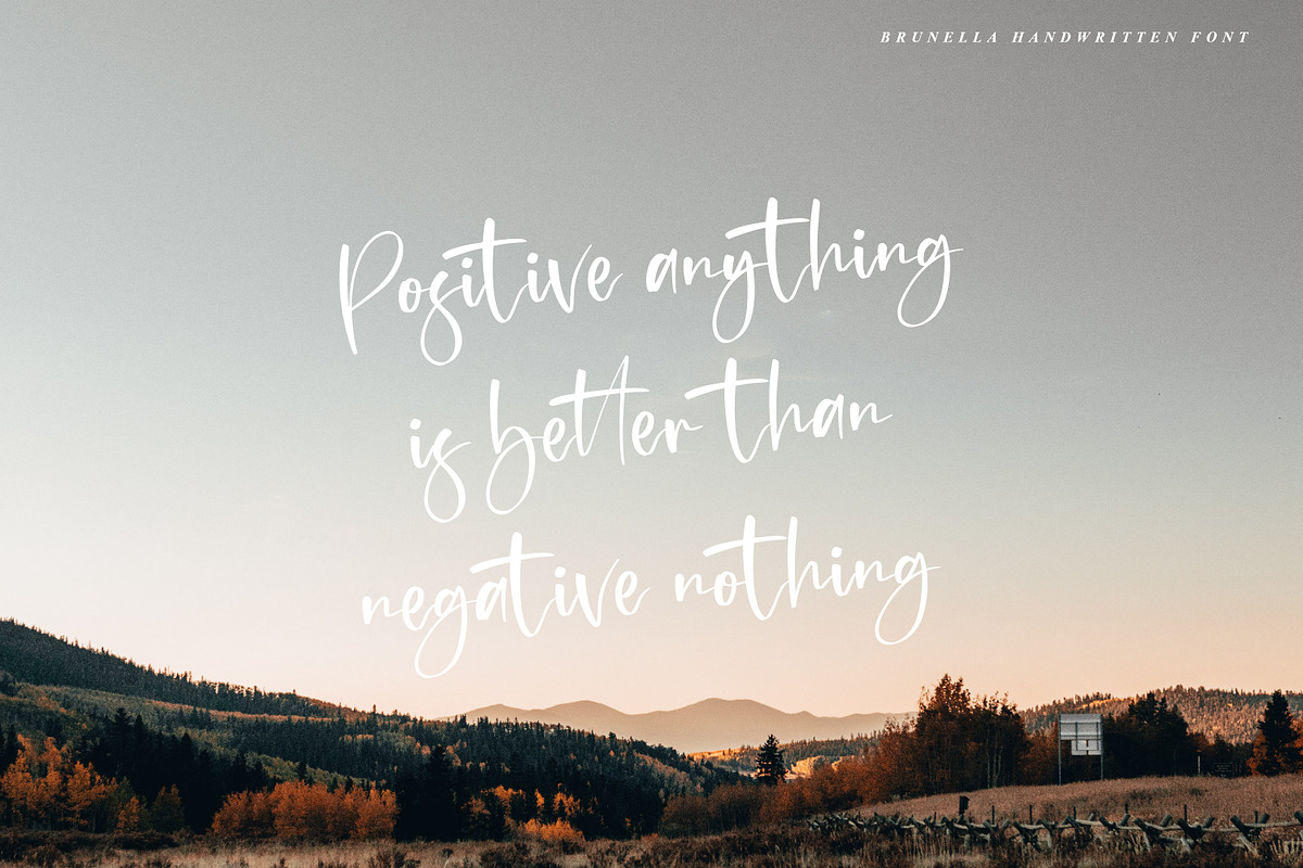 Brunella - Handwritten Font, a Script Font by ribethstudio (Photo 10 of 12)